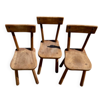 3 brutalist chairs
