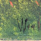 Oil painting on canvas signed