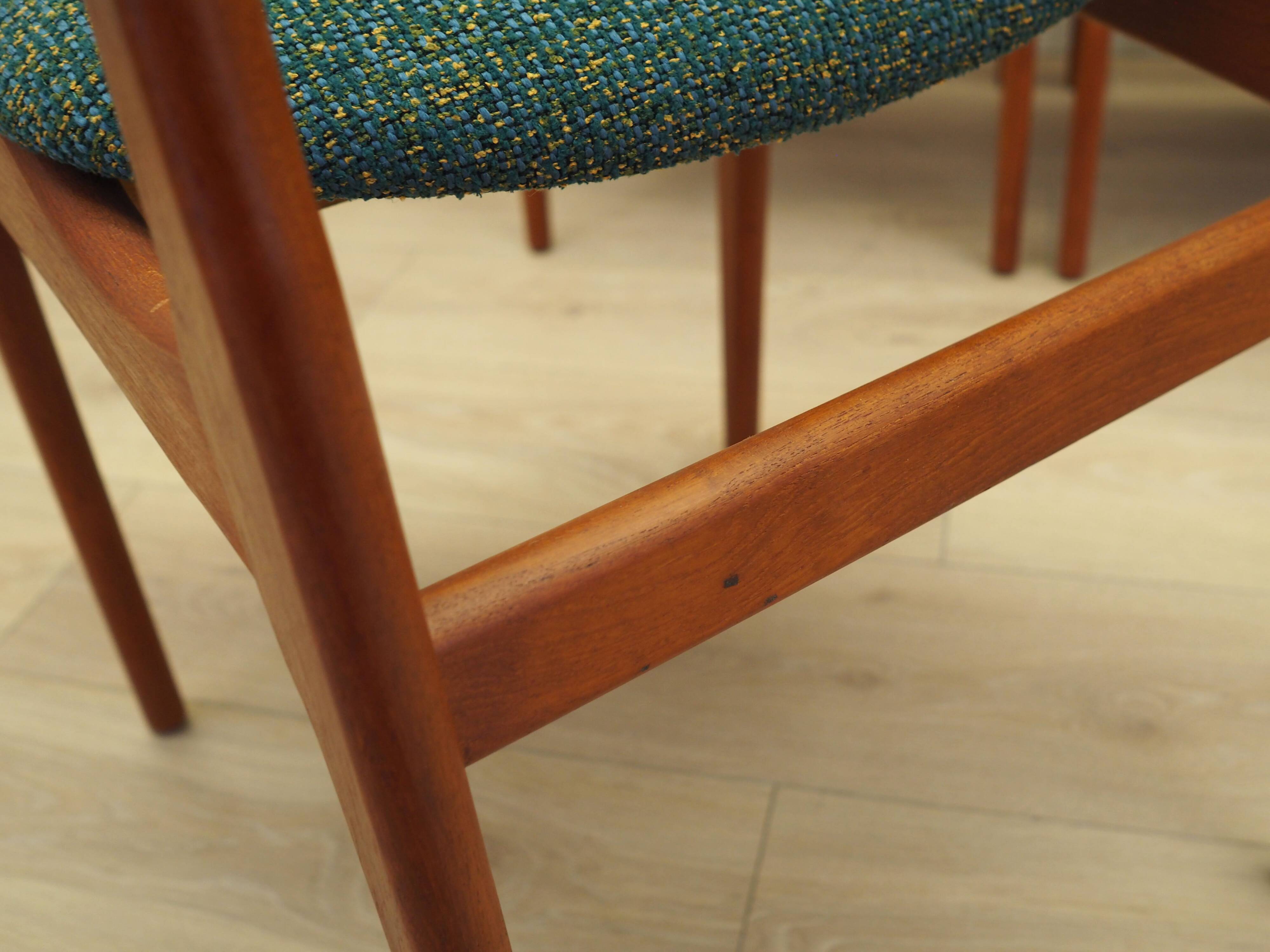 Set of six teak chairs, Danish design,  N. & K. Bundgaard Rasmussen