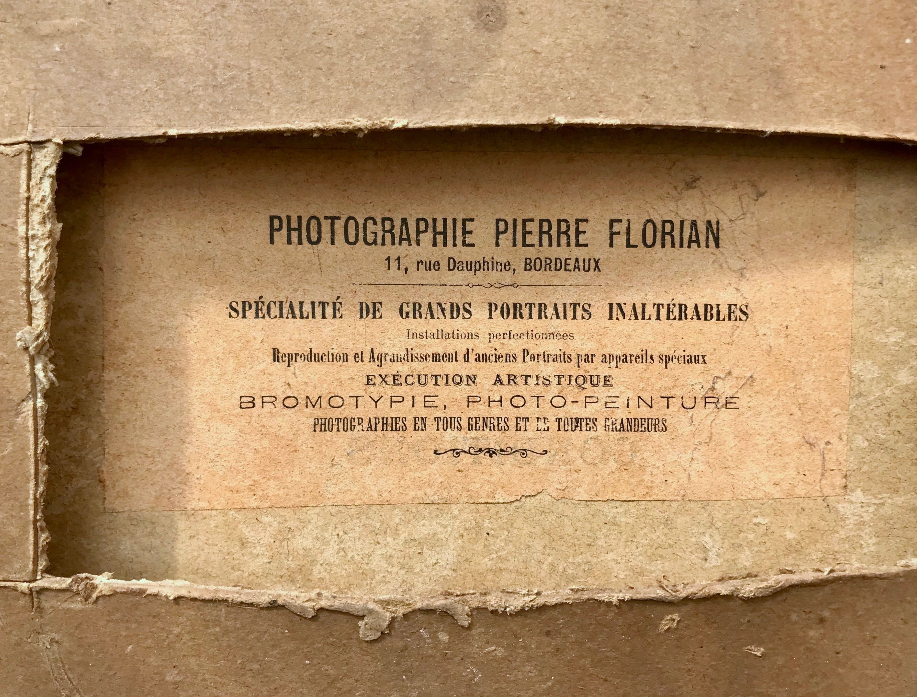 Black and gilded ebonite frame, wood and plaster 19th century