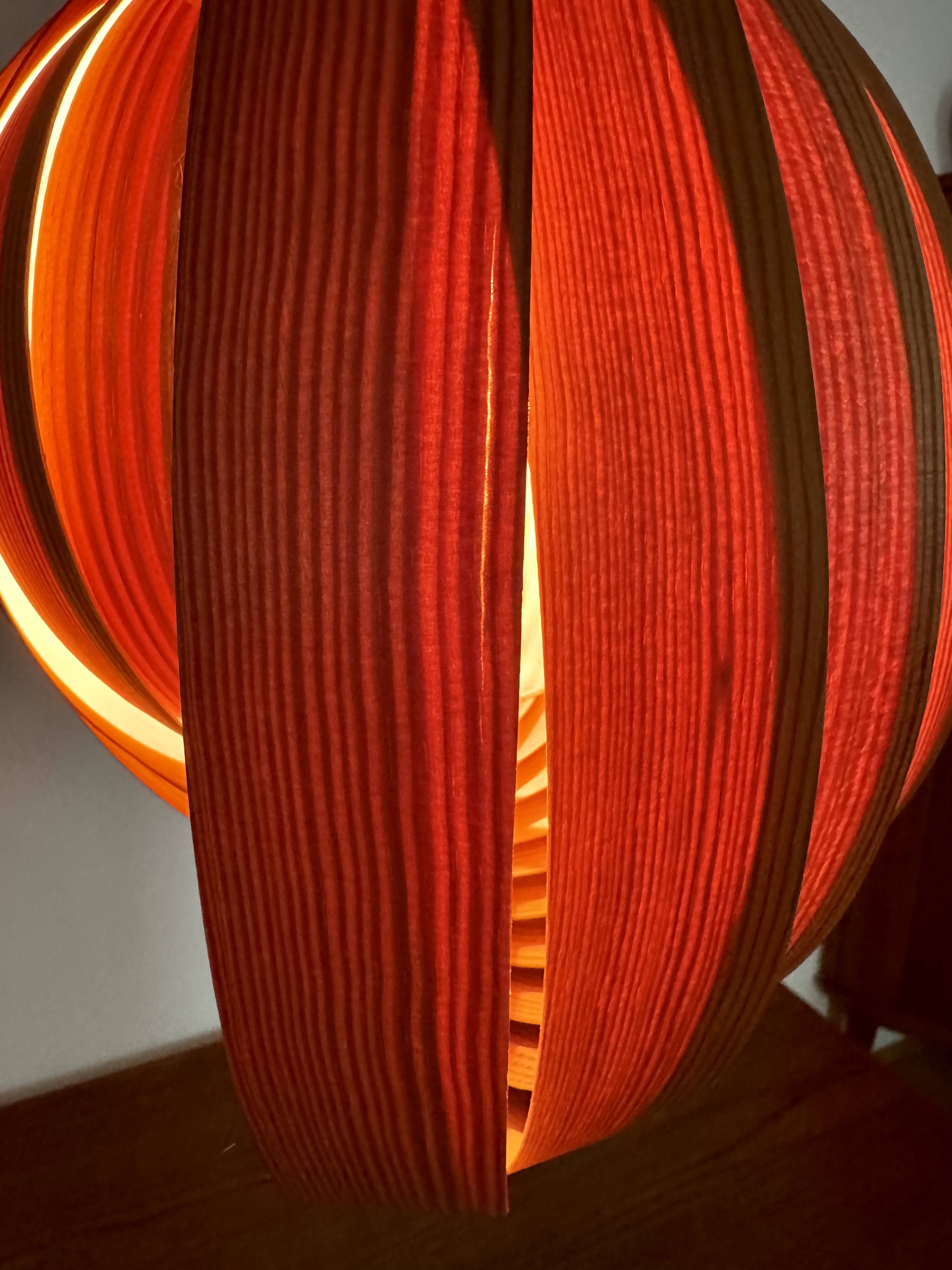Wooden Double Moon Pendant Lamp