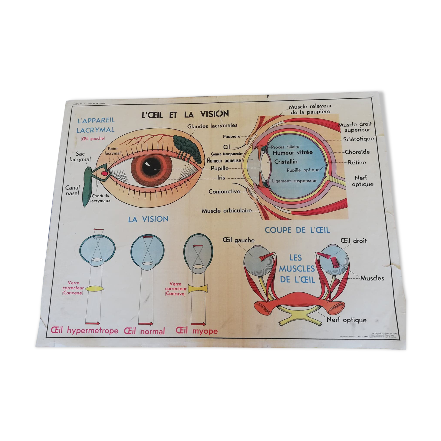 Vintage school poster MDI