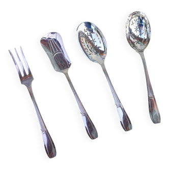 Silverplated serving set