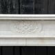 Louis XVI style fireplace in Carrara marble, circa 1880.