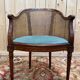 Caned office chair – Louis XVI style – Stained wood – 19th century
