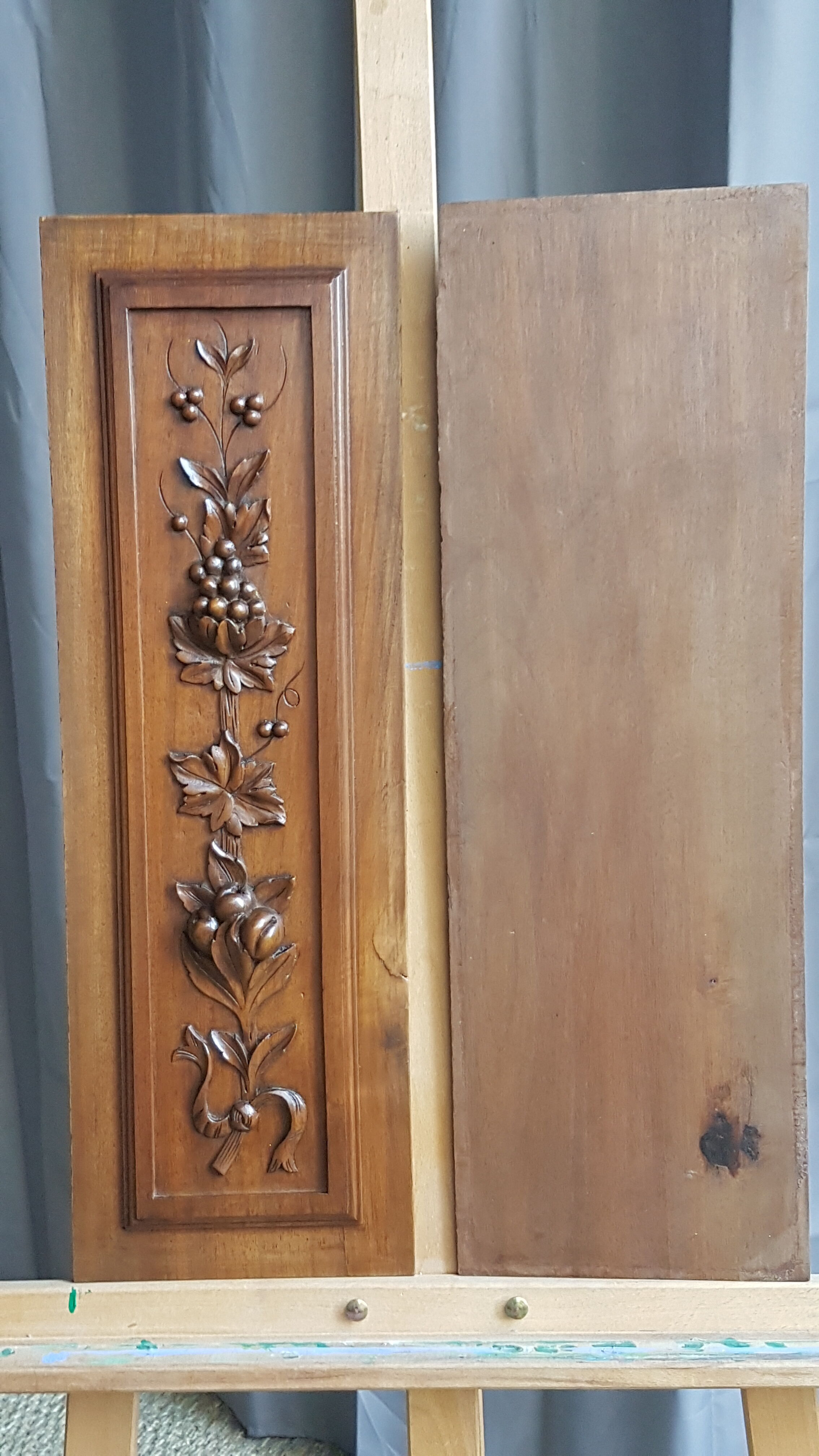 Pair of decorative panels former 19th century