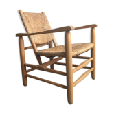 "Paillé" armchair by Charlotte Perriand