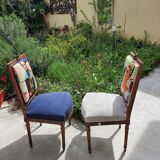 Duo of chairs with the effigy of Frida Kahlo