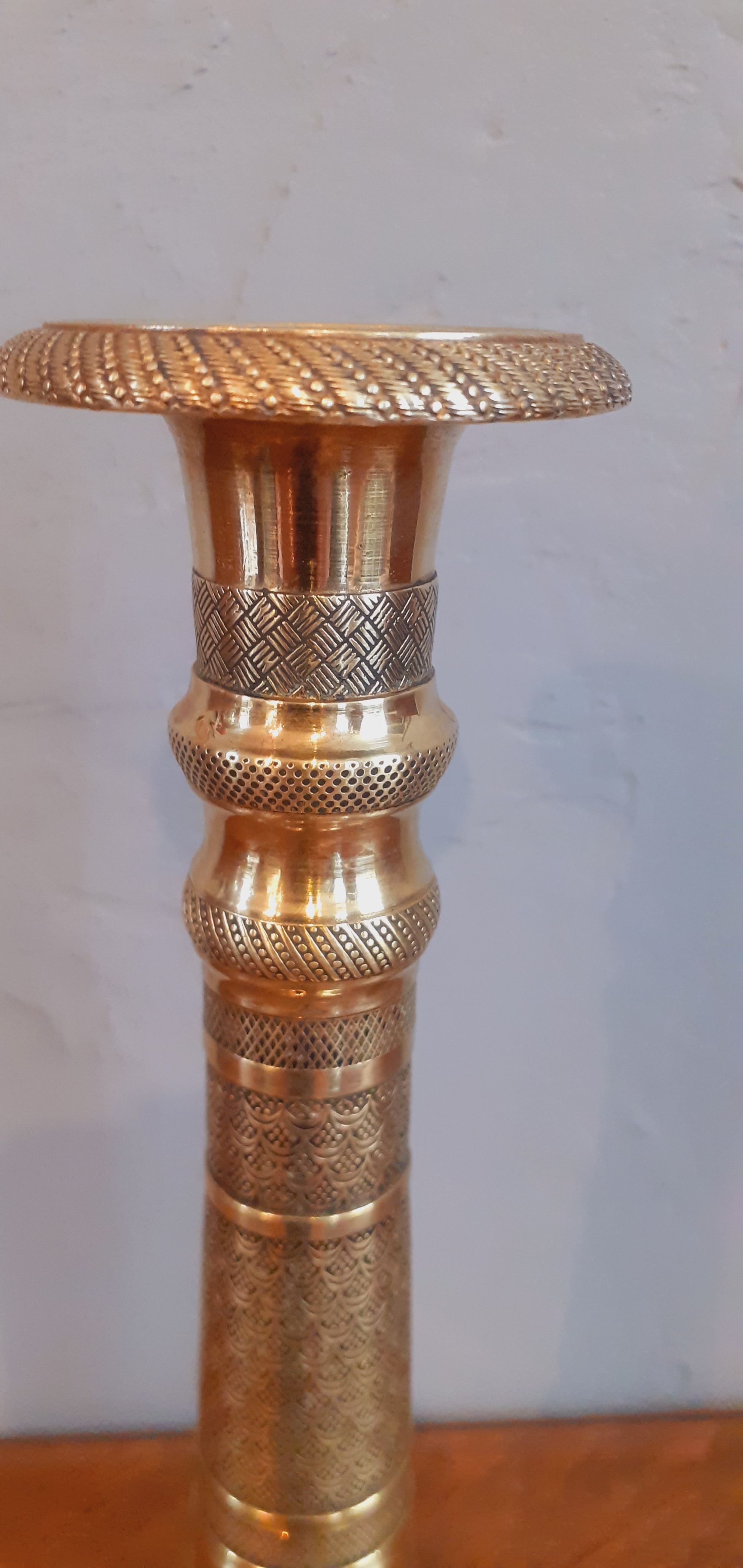 Bronze candle holder of the Directoire period late eighteenth century