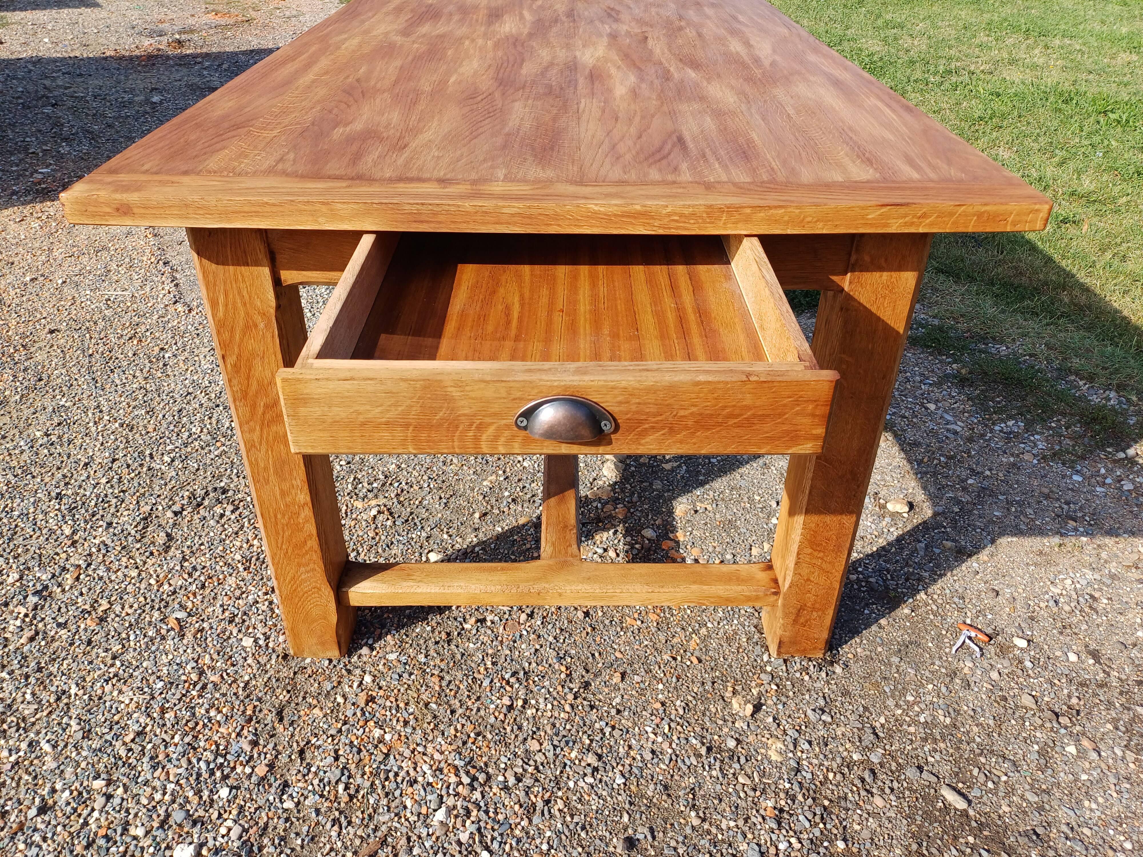 Oak farm table