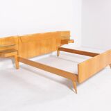 1950’s Mid-Century Italian Modern double bed frame from Vittorio Dassi