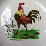 Plat de service, coq, Choisy-le-Roi