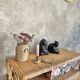 Buffet rotin vintage