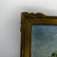 Oil painting on wooden panel, beautiful southern landscape