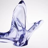 Blue glass fruit basket Cofrac style
