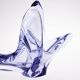 Blue glass fruit basket Cofrac style