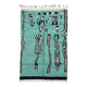 Tapis vert menthe contemporain -  280 x 187 cm
