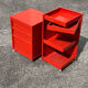 Prisunic 1970 metal trolley and box