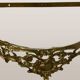 Console murale en bronze et miroir, années 60. Lot de 2