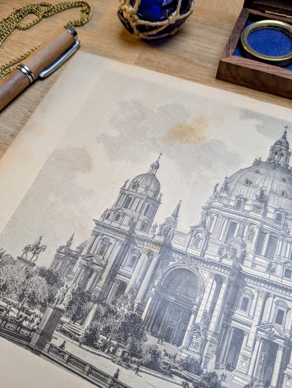 The Berlin Cathedral. Engraving printed in 1897.