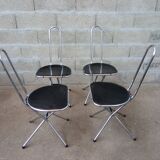 4 Folding chairs by Niels Gammelgaard for Ikea