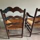 Pair of brutalist armchairs