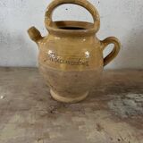 Gargoulette pot in glazed terracotta