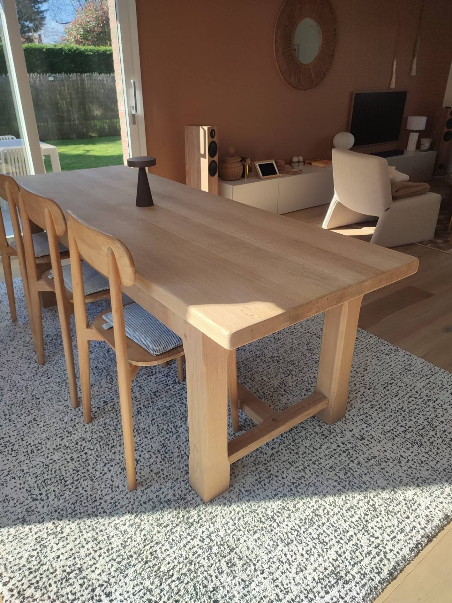 Table de ferme 2m20 chêne massif