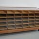 Antique British maple & oak haberdashery cabinet or shop counter, 1930s