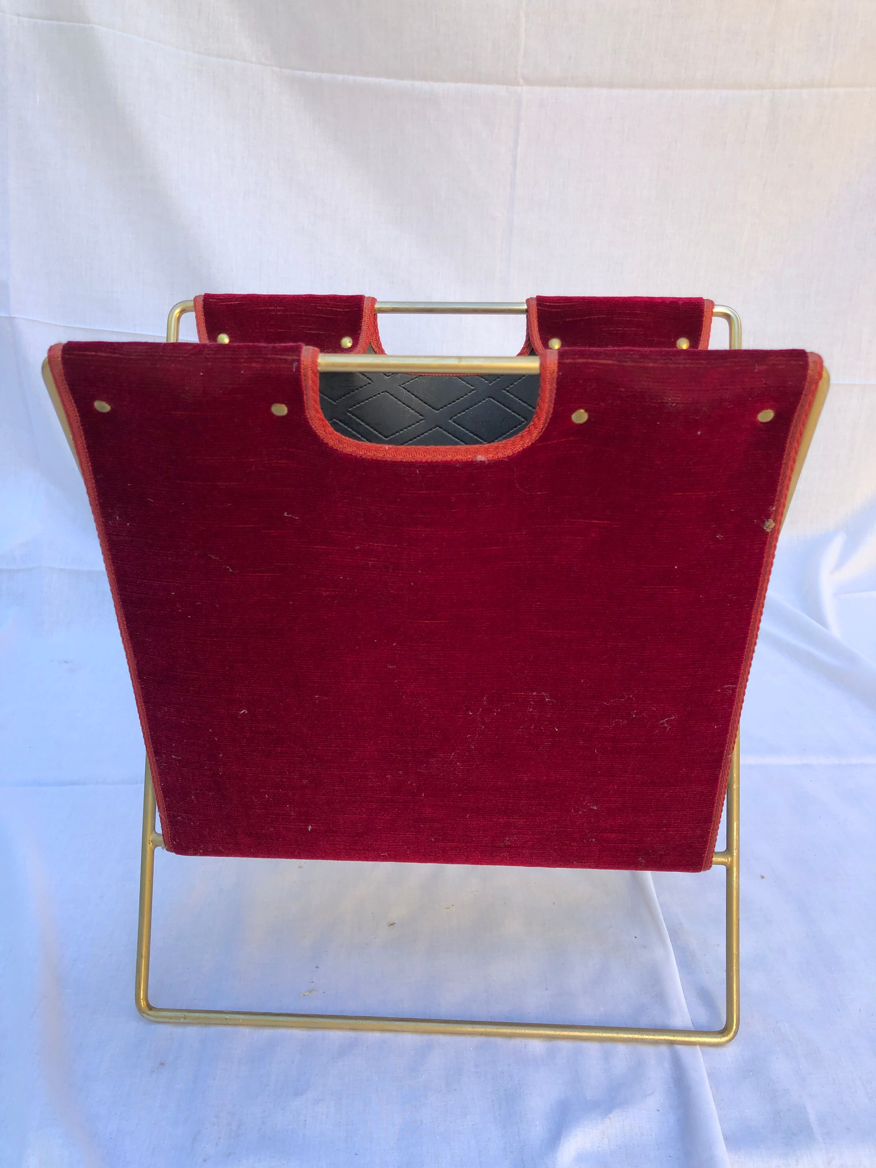 Review door in leather and velvet