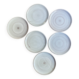 6 Danish ceramic plates