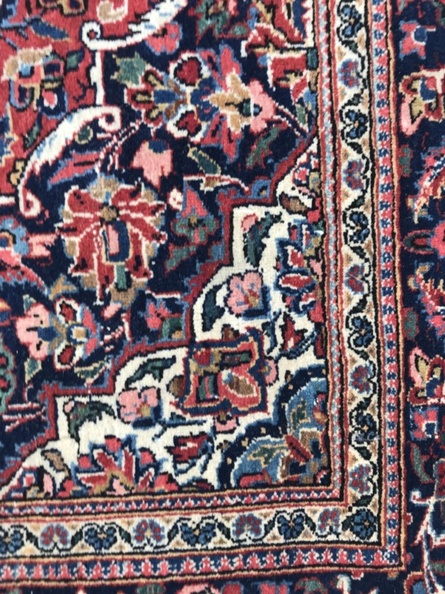 Tapis ancien Kashan Iran 135X198 CM
