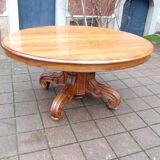 Extensible Napoleon III table in walnut, late 19th century.