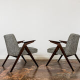 Paire de fauteuils "Bunny" restaurés du milieu du siècle, type 300 177, années 1970