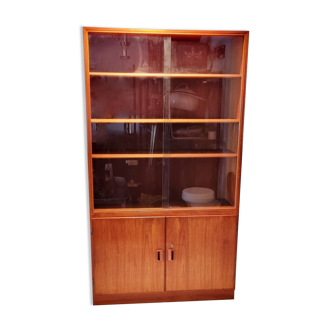 Teak Glass-Front Bookcase by Børge Mogensen for Søborg Furniture