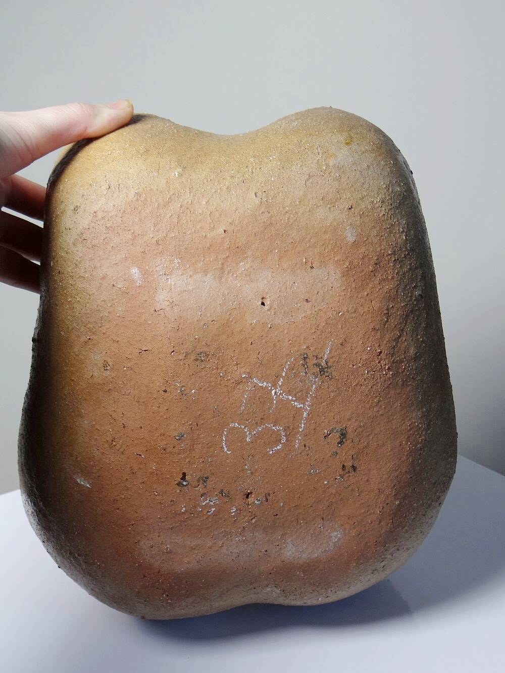 Grande Vénus sculpturale en grès, buste de femme, vintage signé, vintage 90