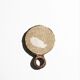 Hand mirror in gilded lead by Irena Jaworska (student of Line Vautrin)