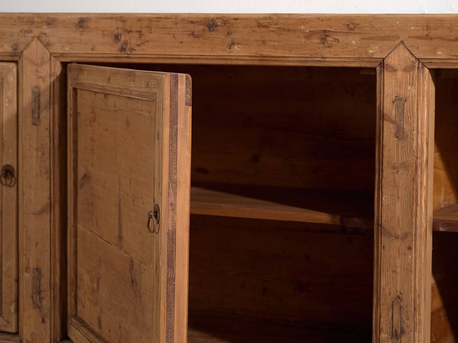 Antique Chinese three-door sideboard (circa 1900) #63