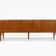 Scandinavian teak enfilade from the 1960s / 222cm in length.