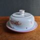 Vintage Ceramic Cheese Dome – Floral Branch Decor