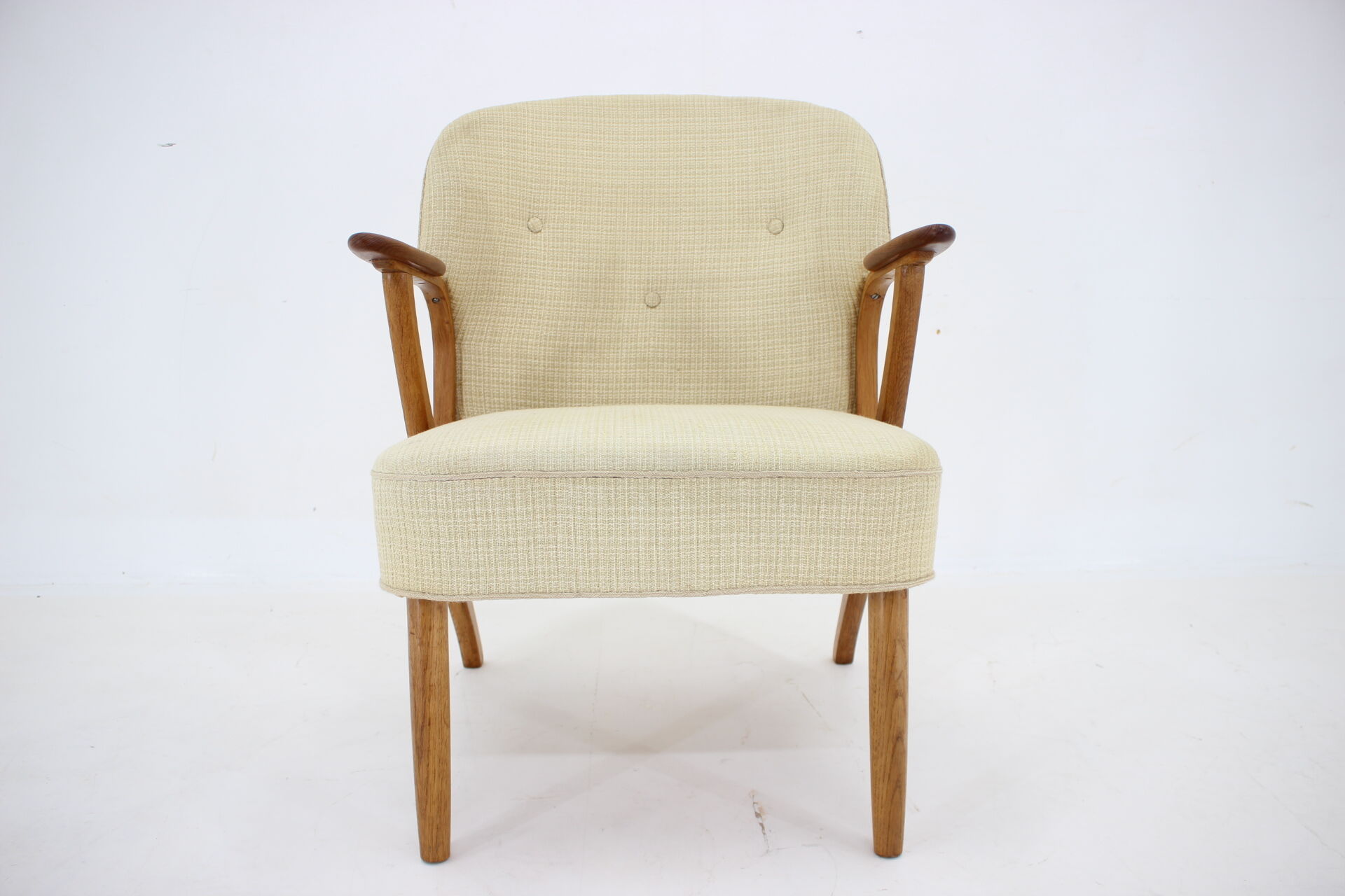 1950s Chresten Findahl Brodersen Armchair in Oak, Denmark