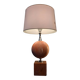 Lampe à poser en marbre rouge - style Barbier 1970