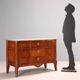 Commode Louis XVI ancienne en acajou et bois de rose, XIXe siècle