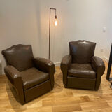 Paire de fauteuils club
