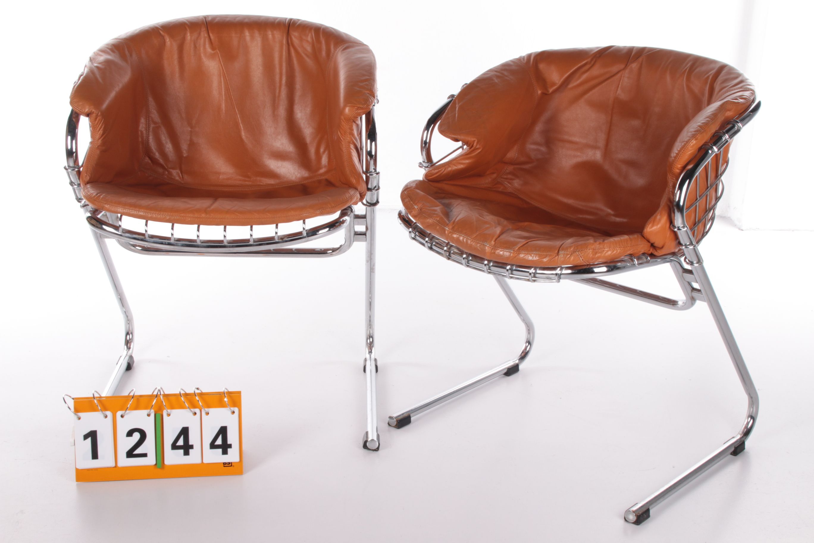 Set of 2 Gastone Rinaldi Dining room chairs Model Flynn,1970 Italy