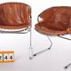 Set of 2 Gastone Rinaldi Dining room chairs Model Flynn,1970 Italy