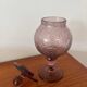 Purple bubble glass candy box – Biot style – hand-blown glass
