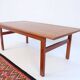 Table basse vintage Wikkelsø Eilersen teck années 60 70