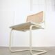 Vintage Cesca B32 chair in white by Marcel Breuer, 1970s