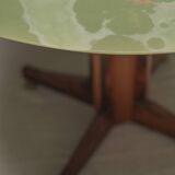 Onyx and brass dining table after Ignazio Gardella